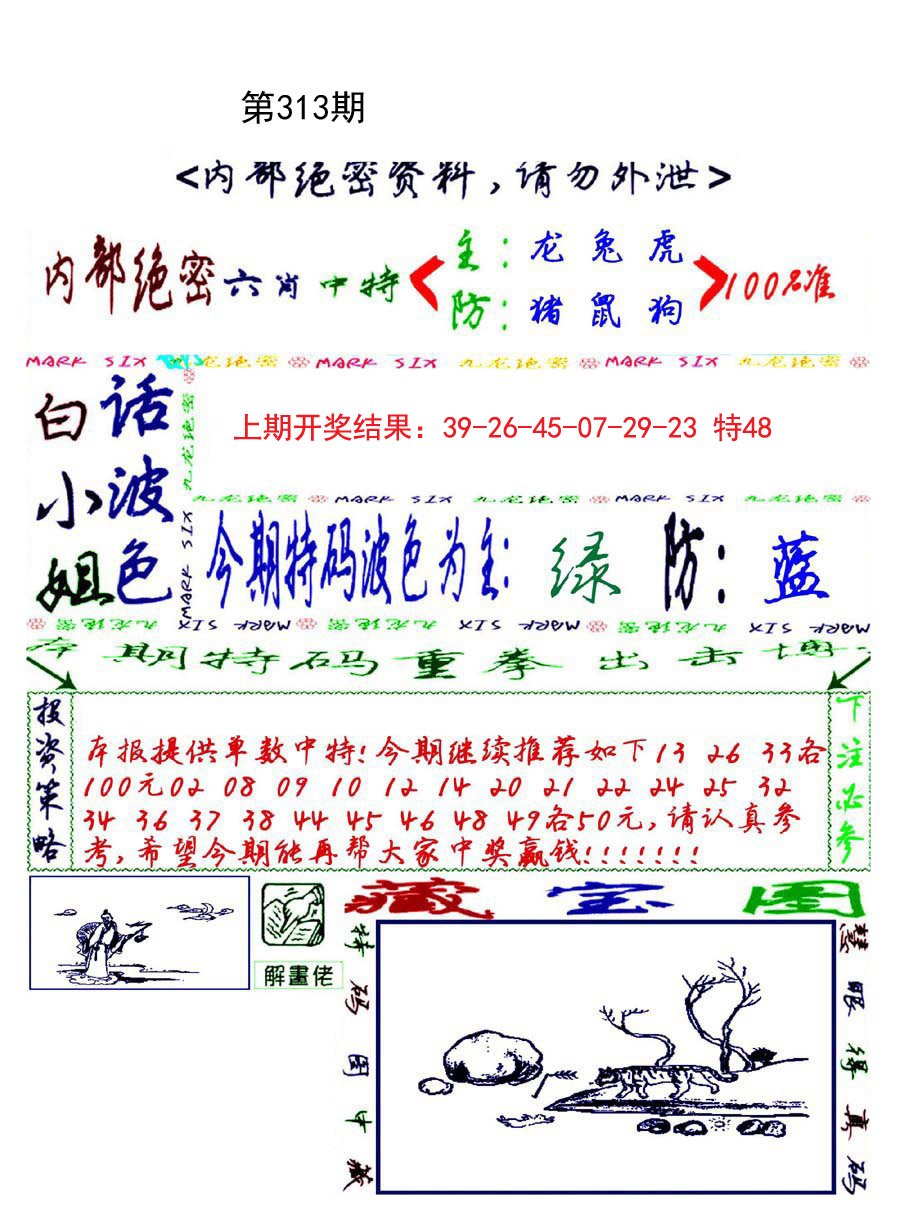 2024313期九龙密报