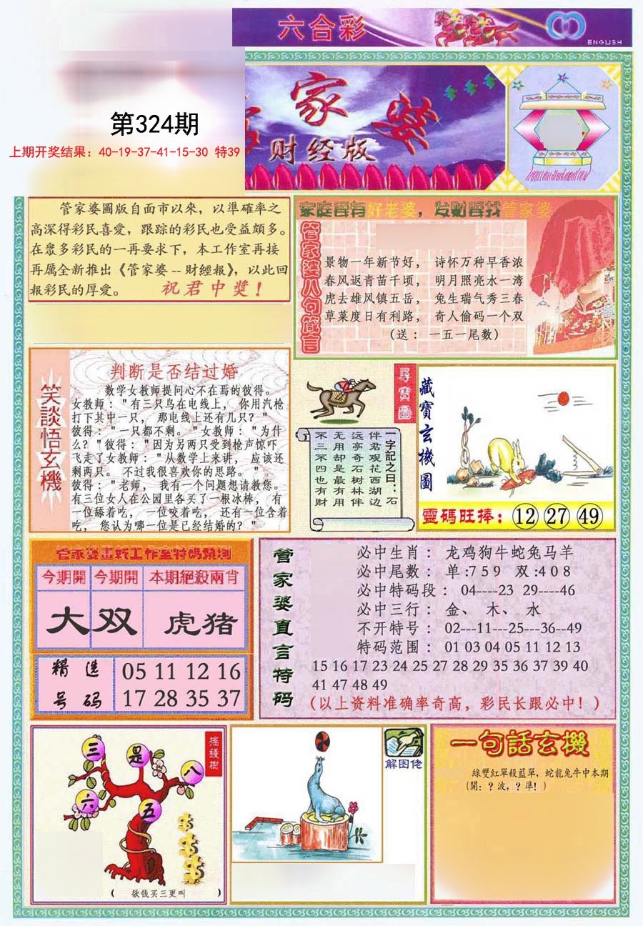 2024324期管家婆财经版