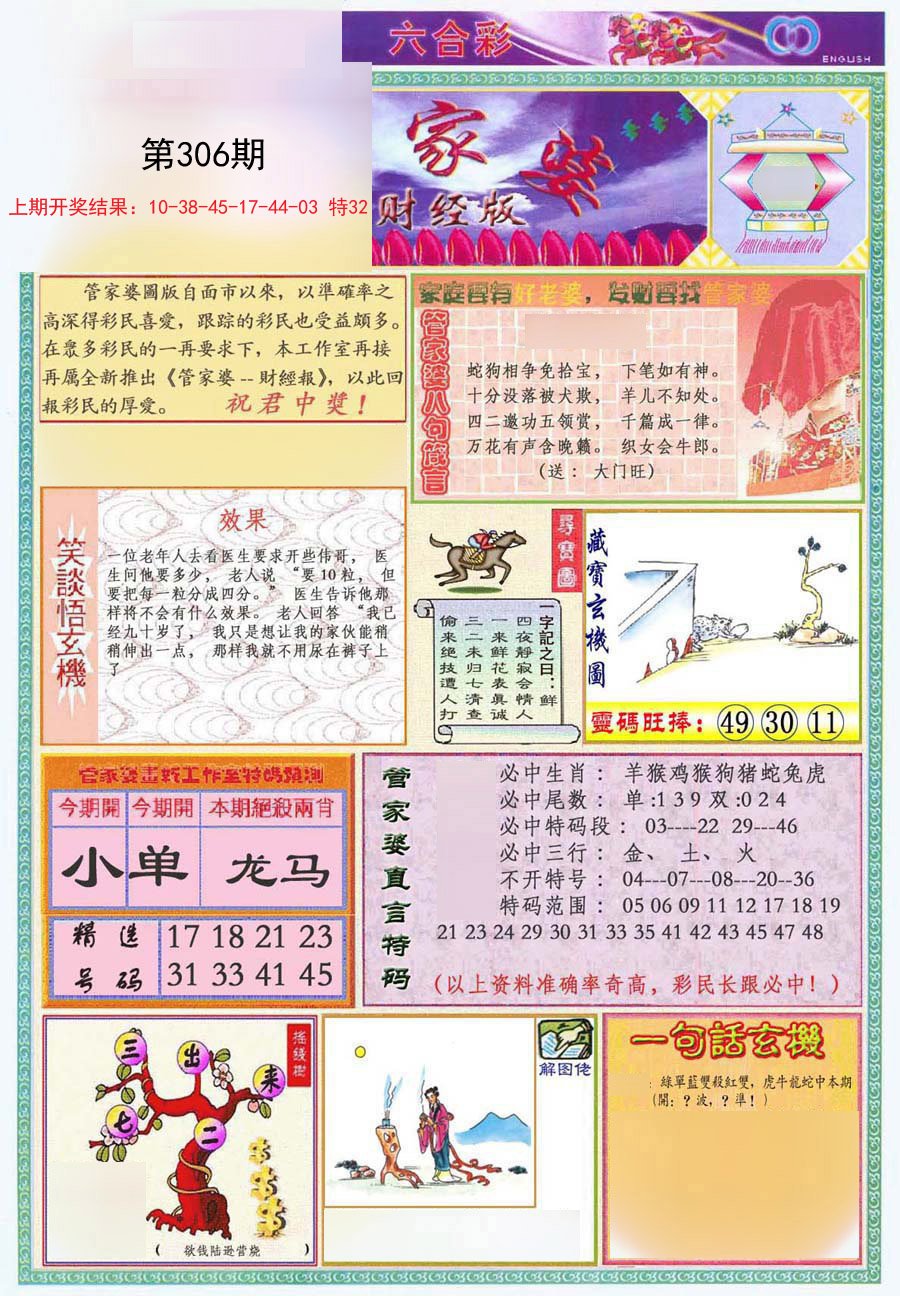 2024306期管家婆财经版
