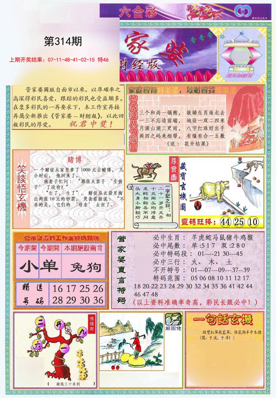 2024314期管家婆财经版