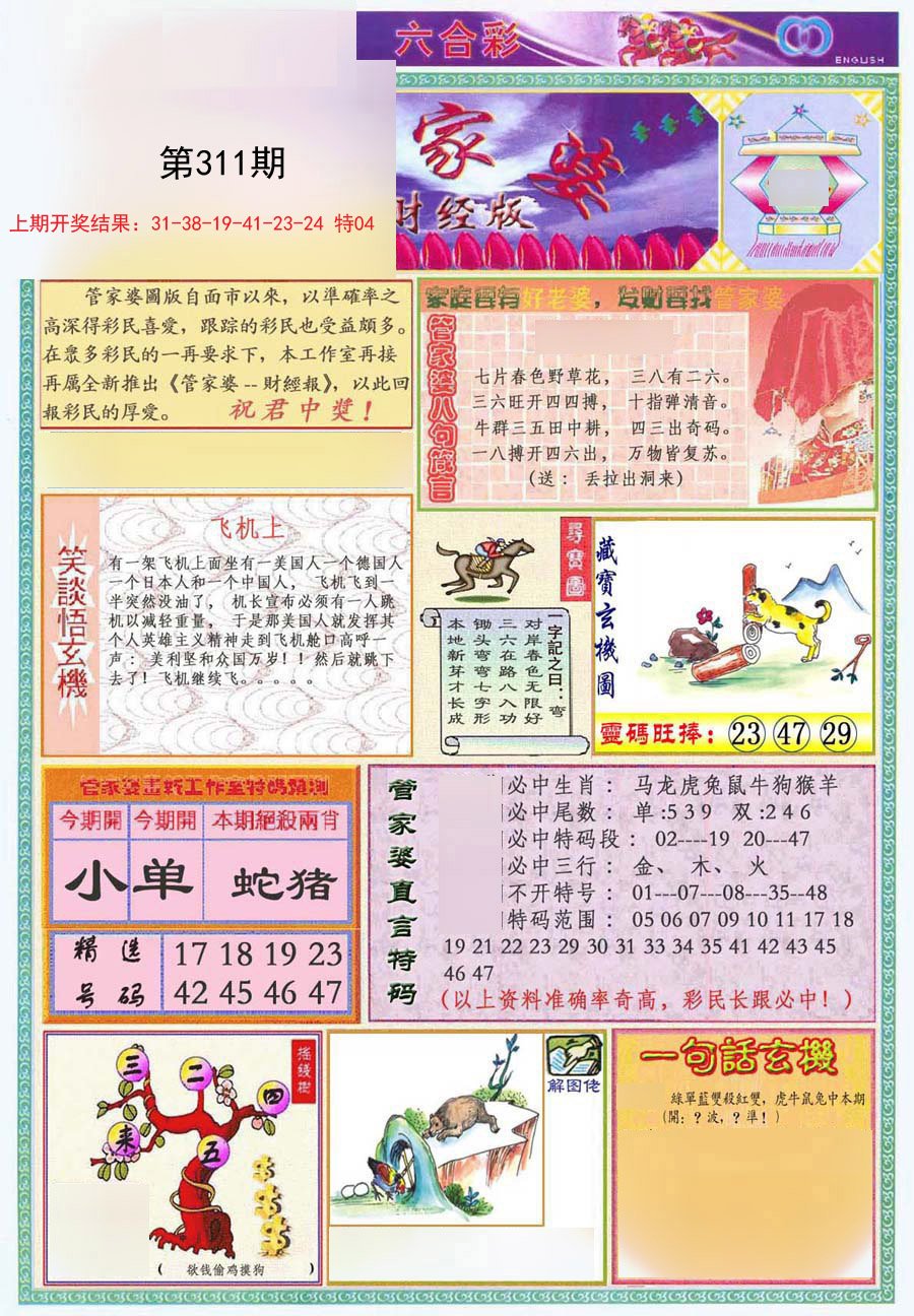2024311期管家婆财经版