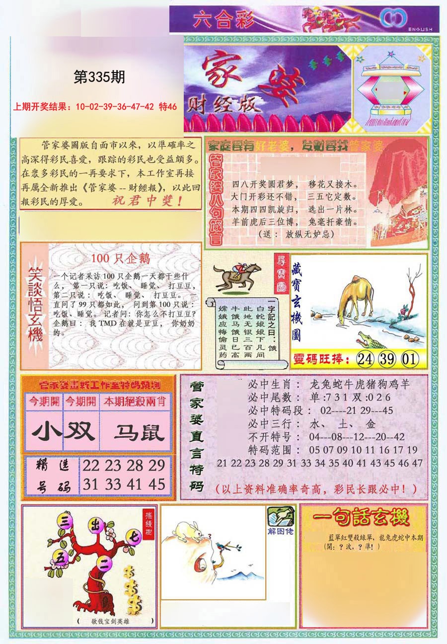 2024335期管家婆财经版