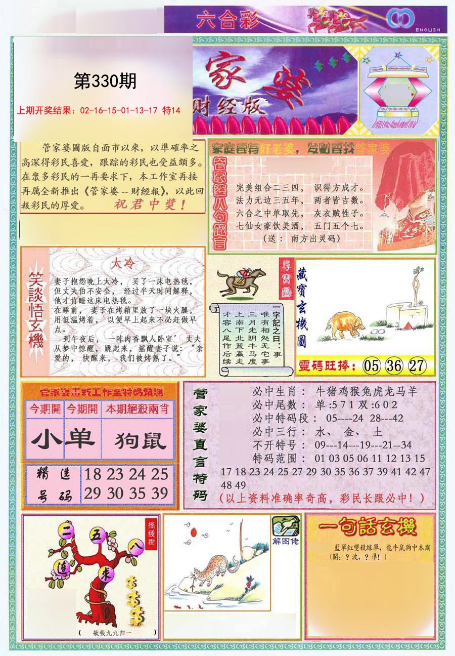 2024330期管家婆财经版