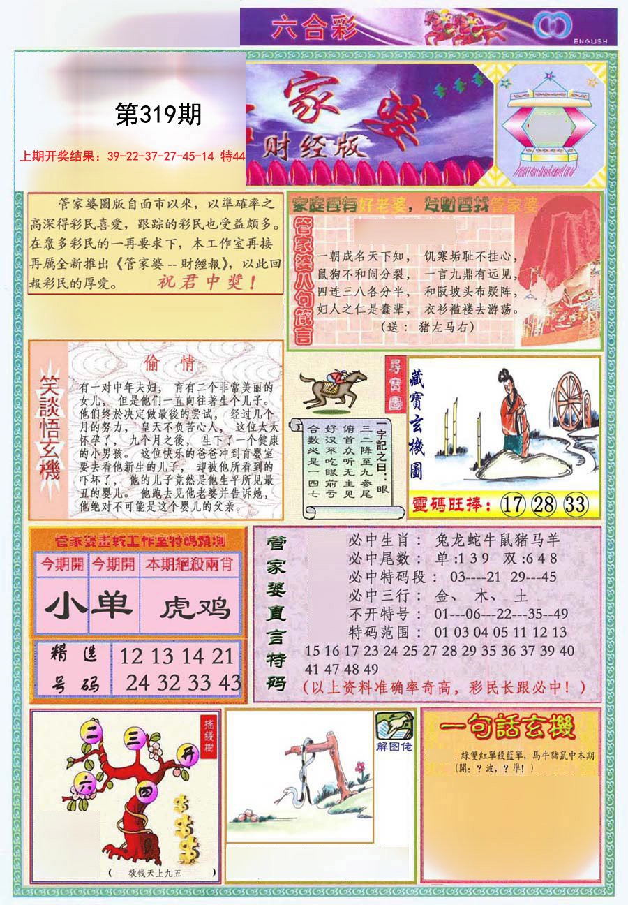 2024319期管家婆财经版