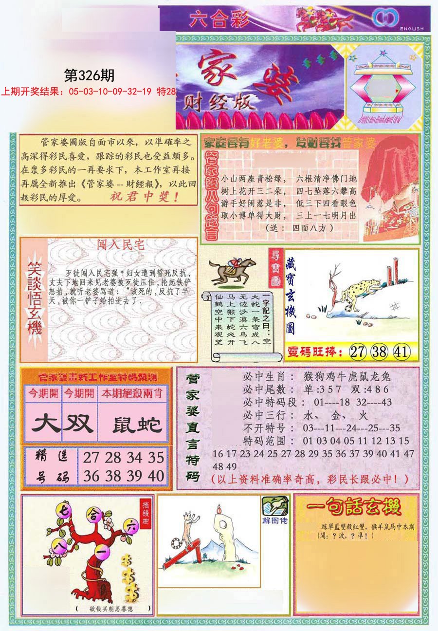 2024326期管家婆财经版