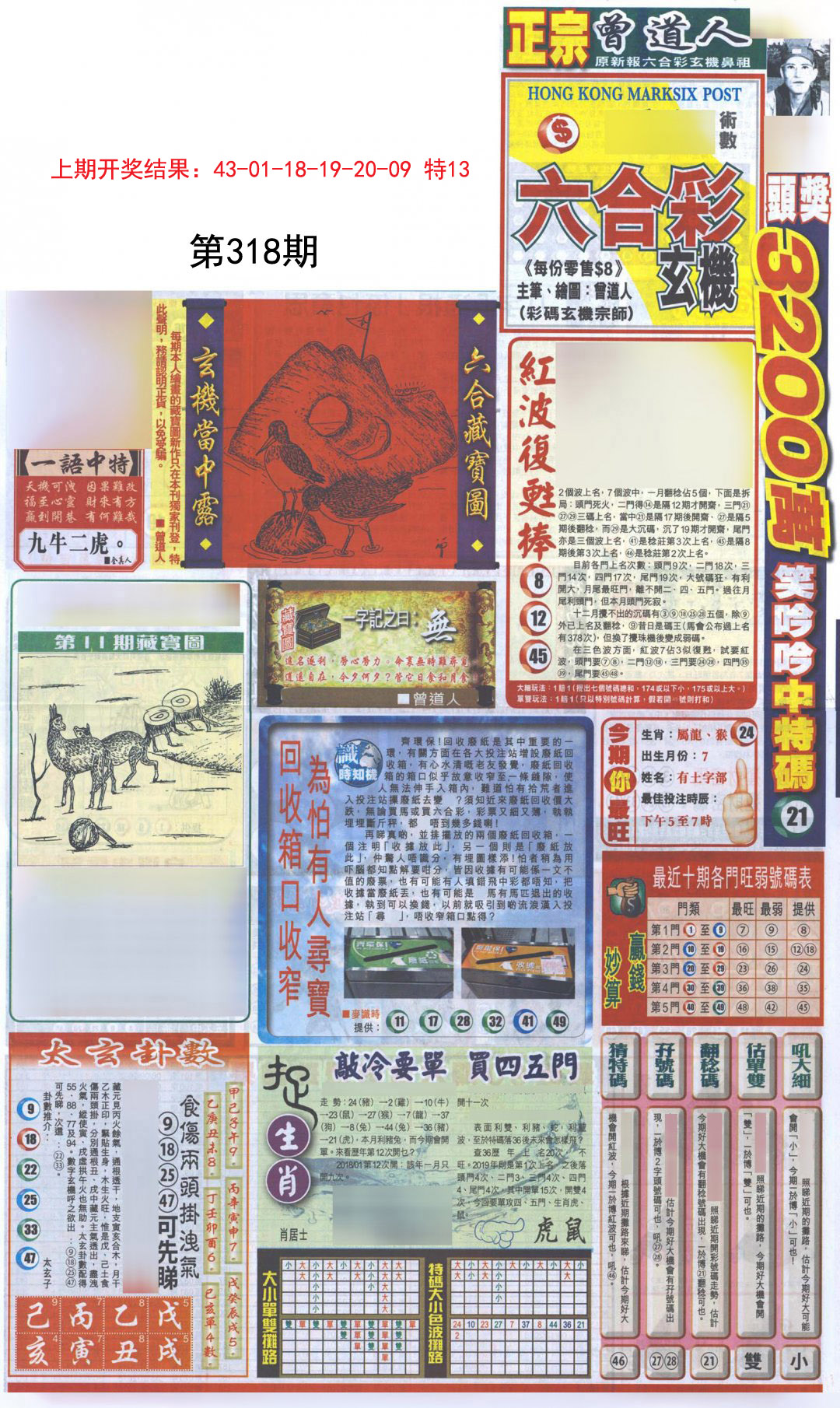 2024318期新报跑狗A