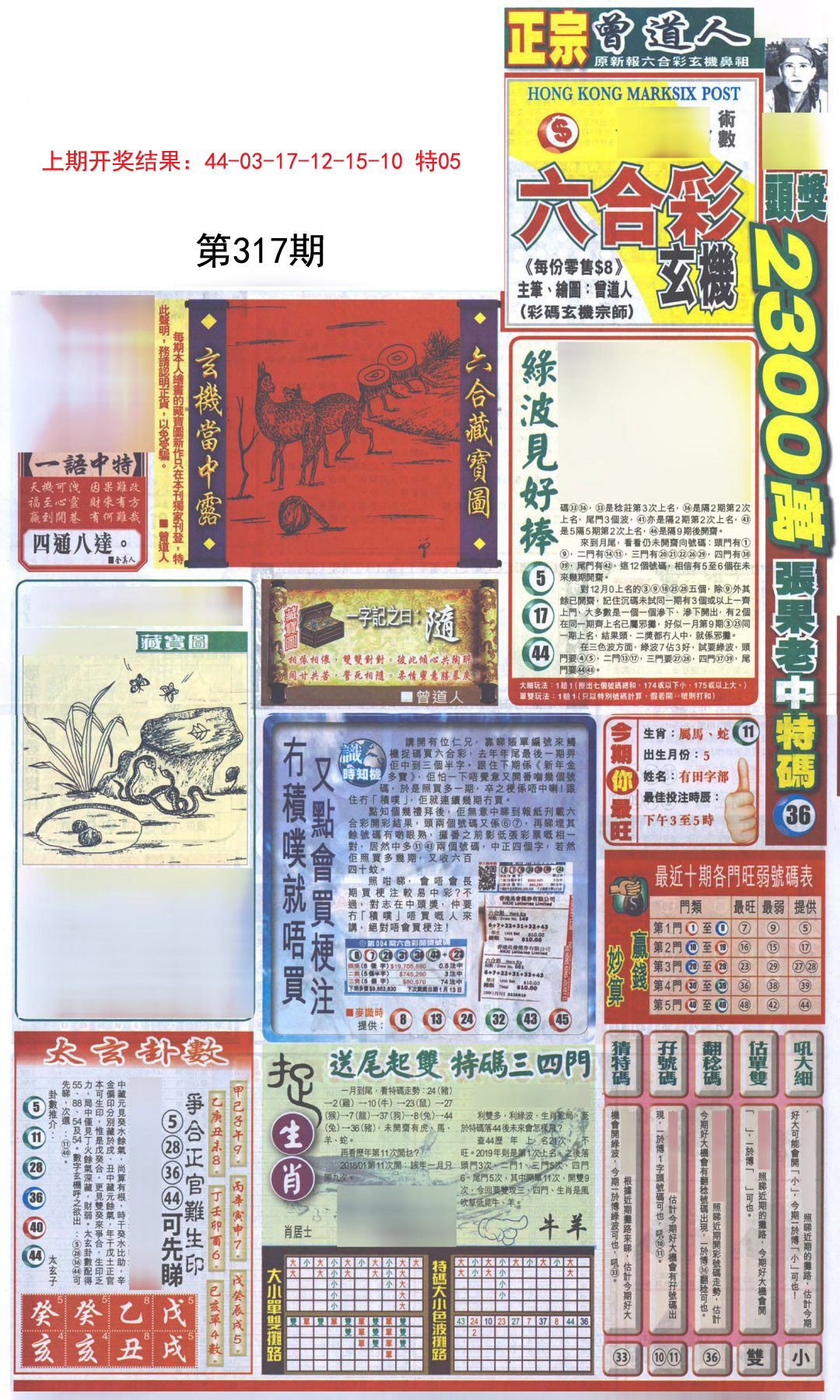 2024317期新报跑狗A
