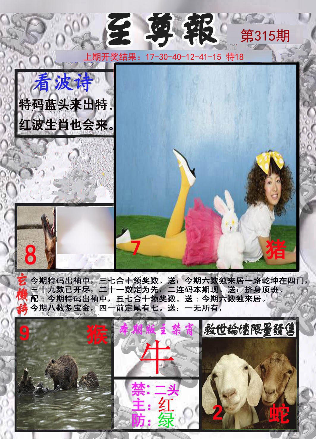 2024315期至尊报