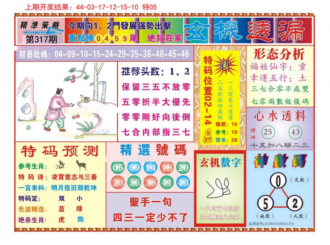 2024317期玄机透漏