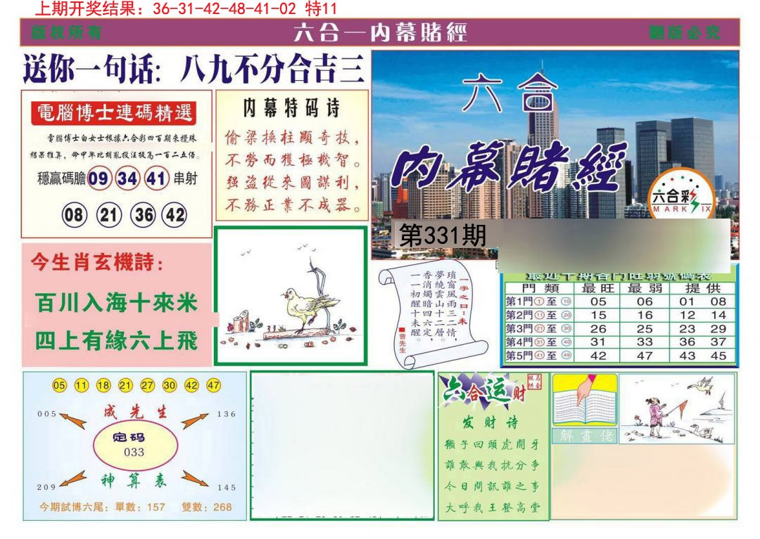 2024331期内幕赌经