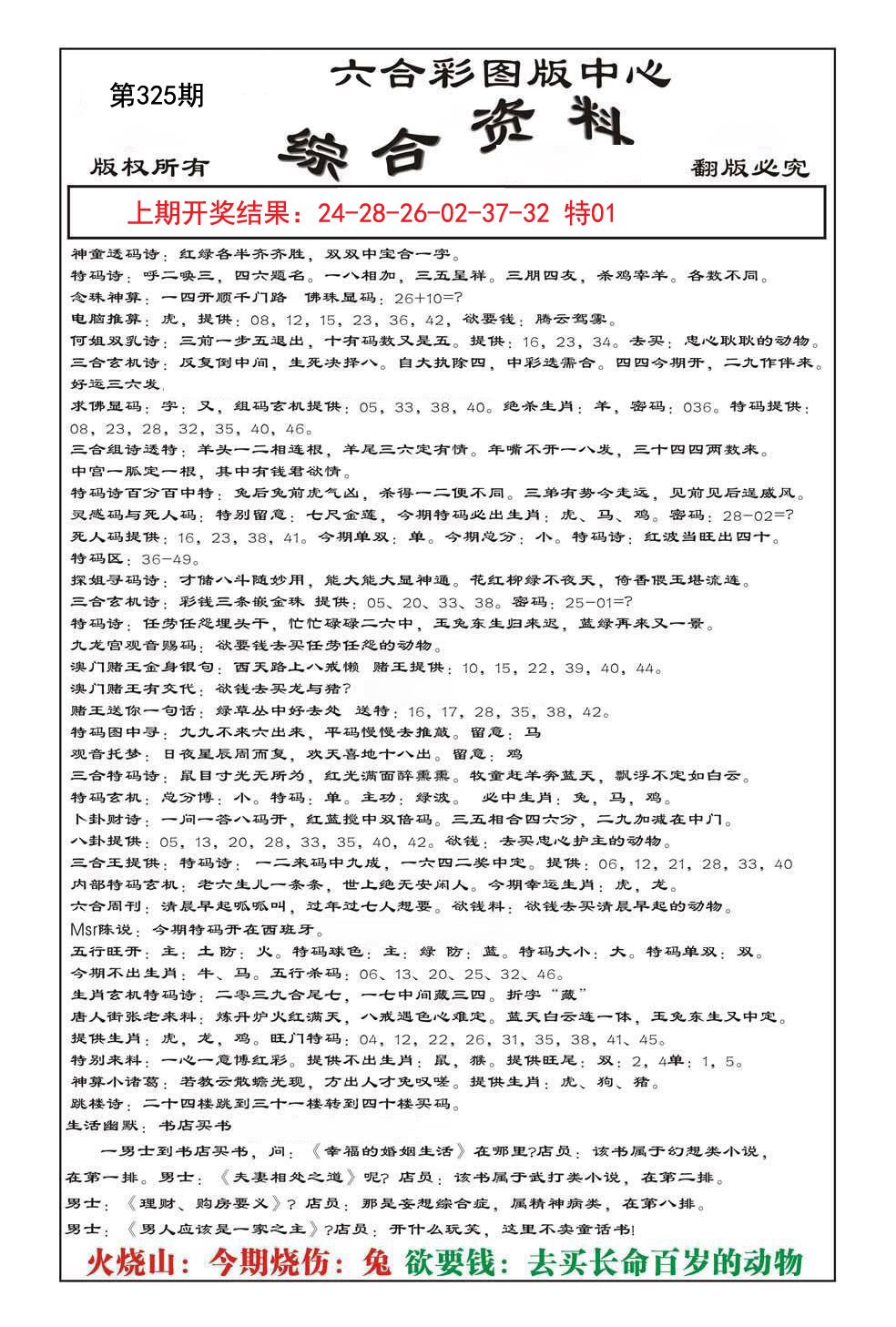 2024325期内部综合资料