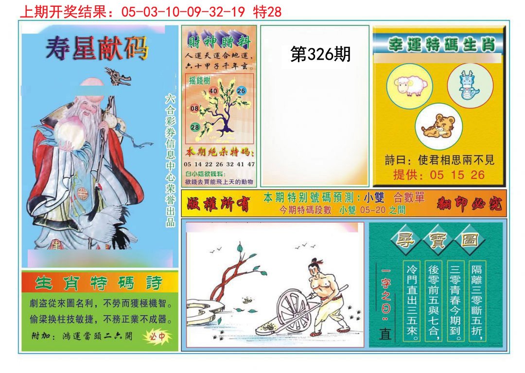 2024326期寿星献码