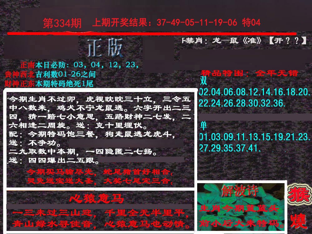 2024334期新港内幕