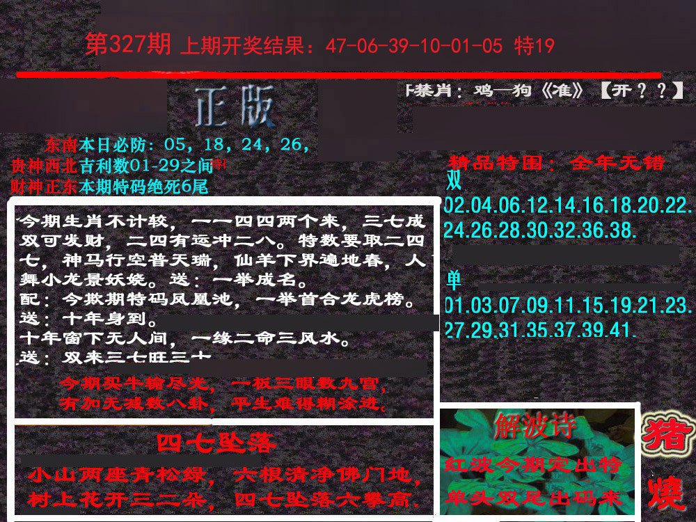 2024327期新港内幕