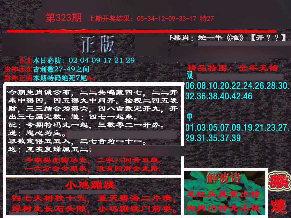 2024323期新港内幕