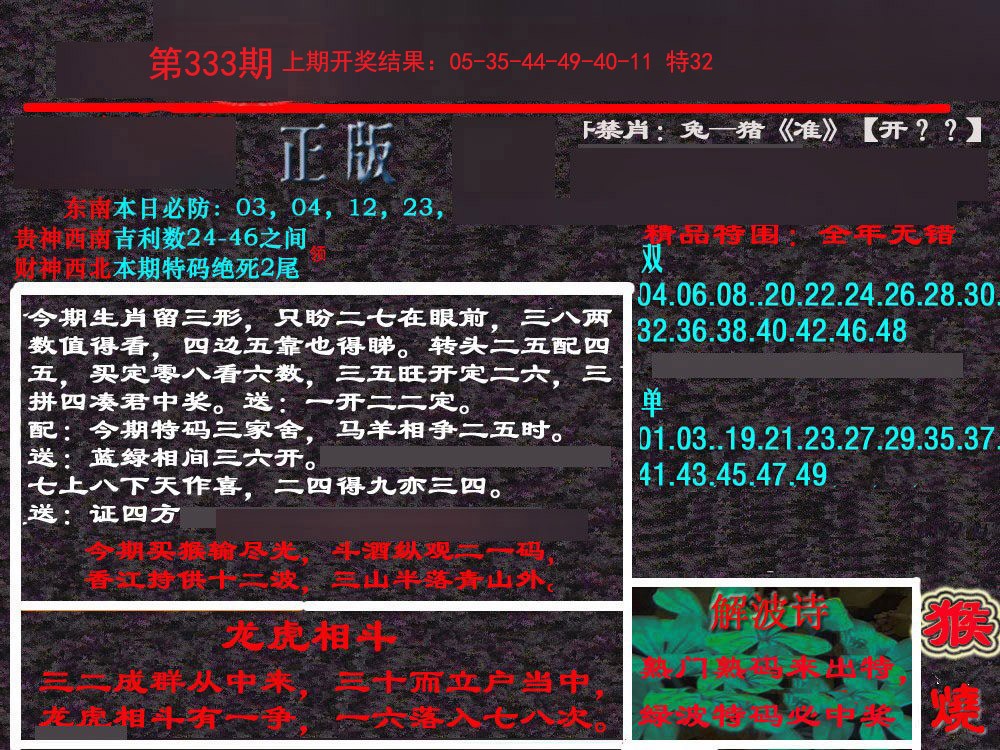 2024333期新港内幕