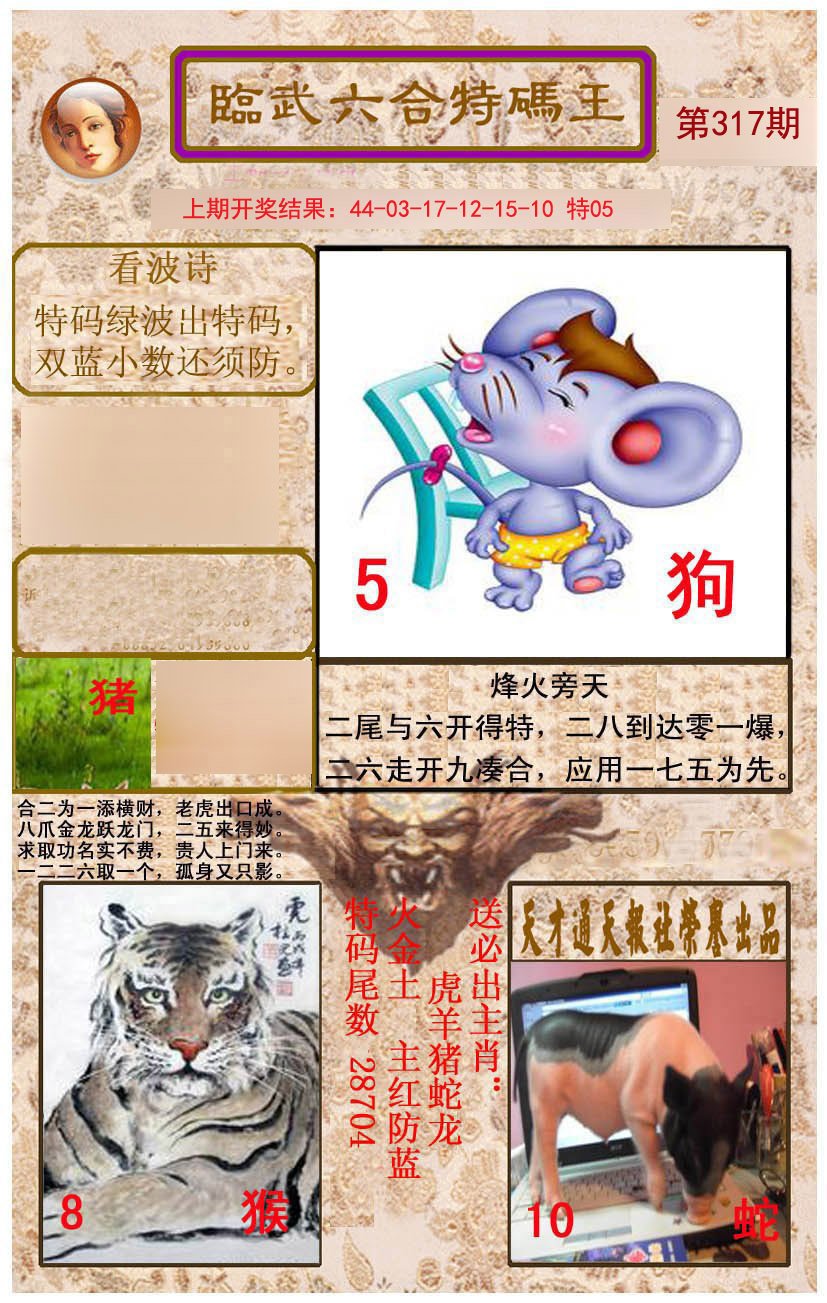 2024317期临武六合特码王