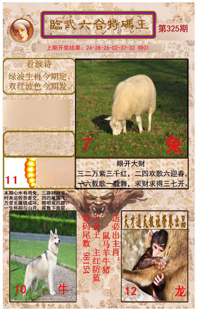 2024325期临武六合特码王