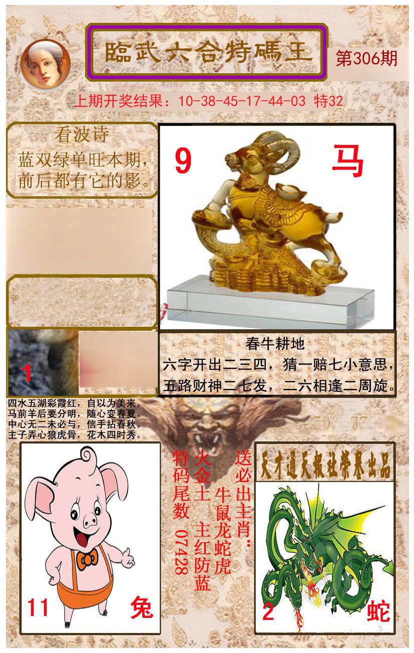 2024306期临武六合特码王