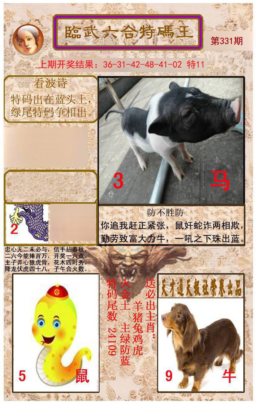 2024331期临武六合特码王
