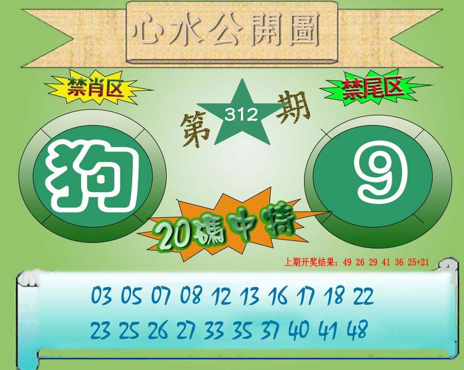2024312期心水公开图