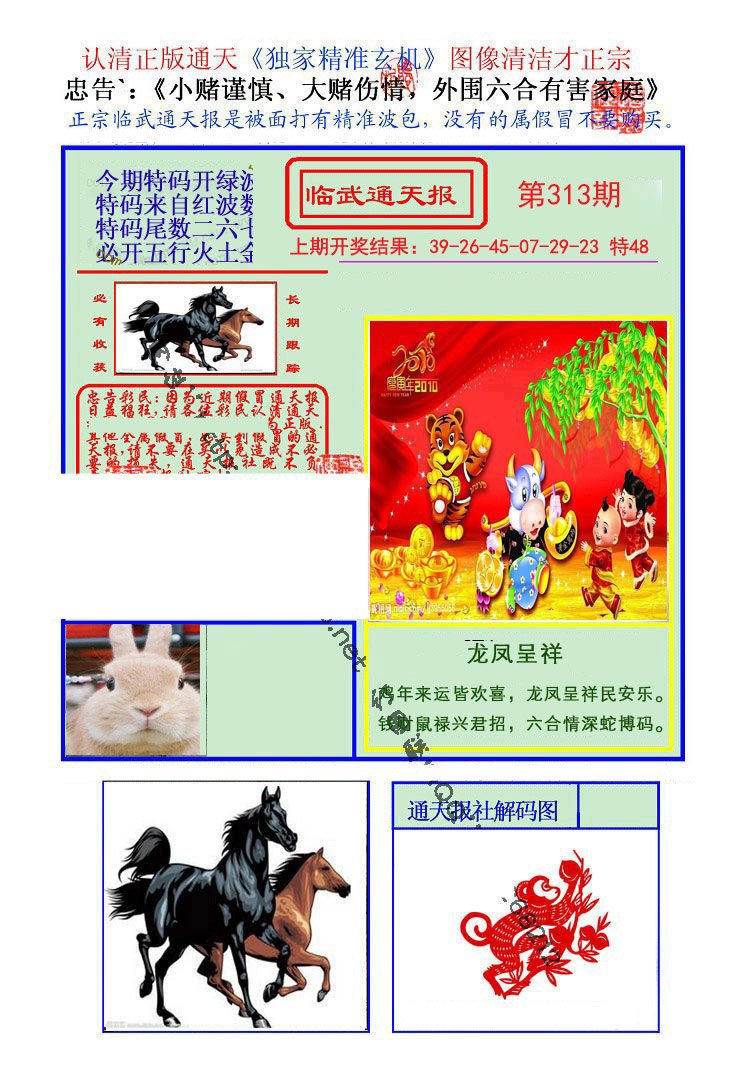 2024313期临武通天报