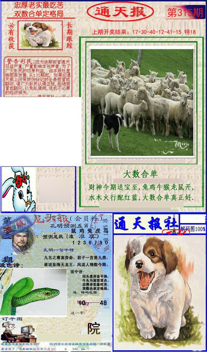 2024315期实力通天报