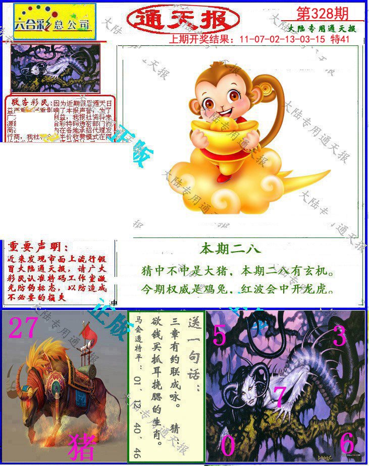 2024328期大陆通天报