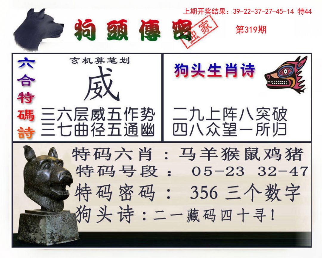 2024319期狗头传密