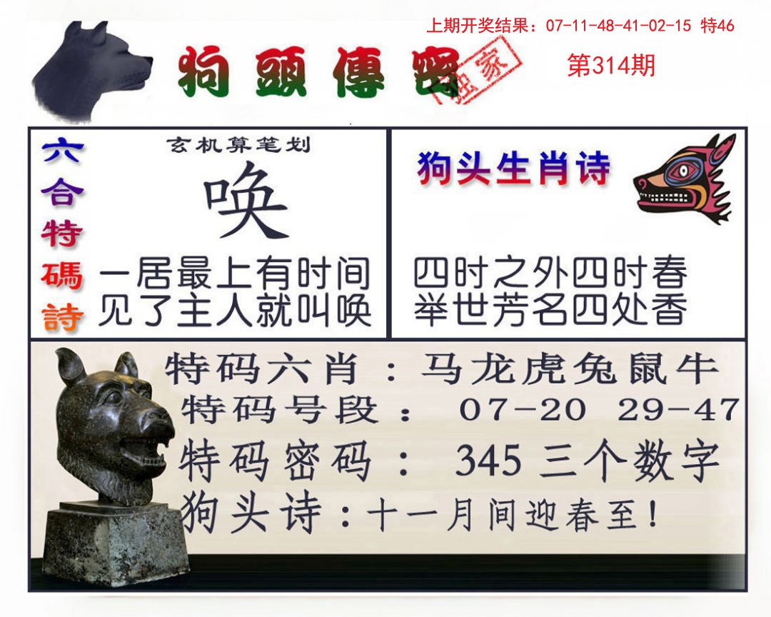 2024314期狗头传密