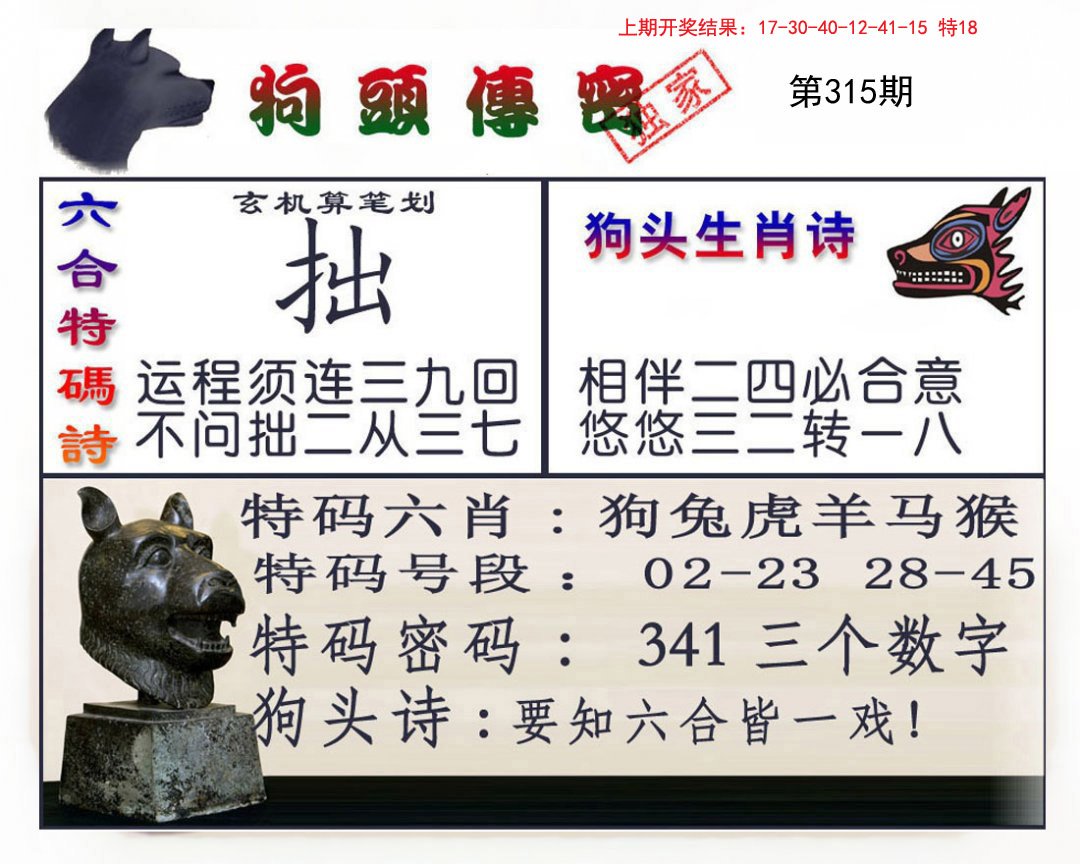 2024315期狗头传密