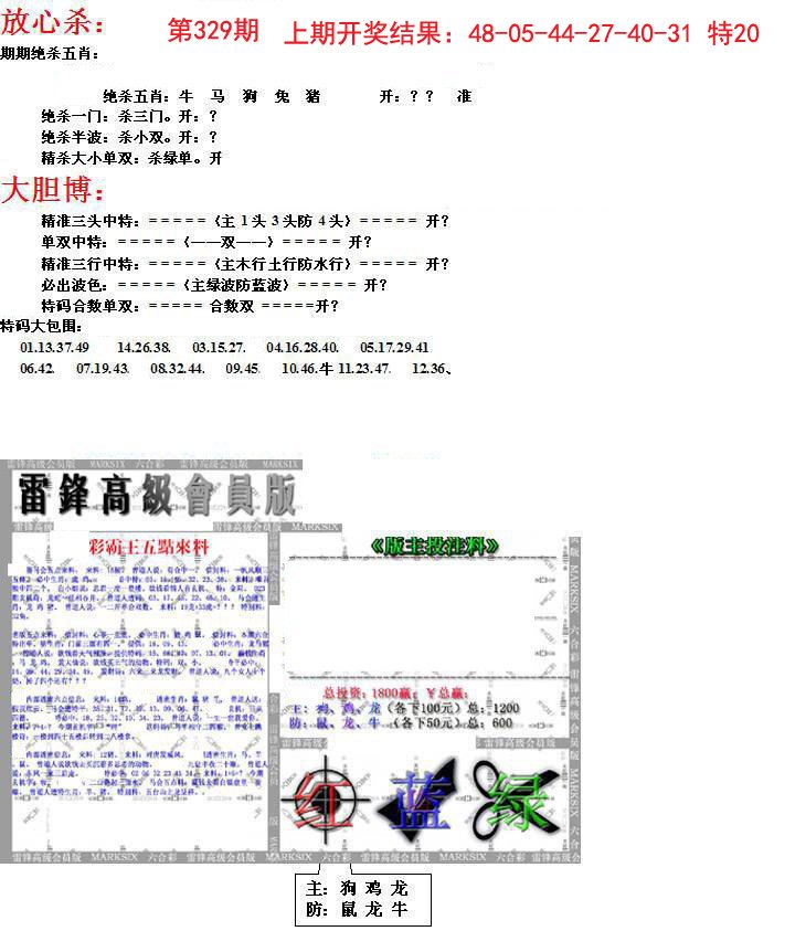 2024329期帮您翻本B