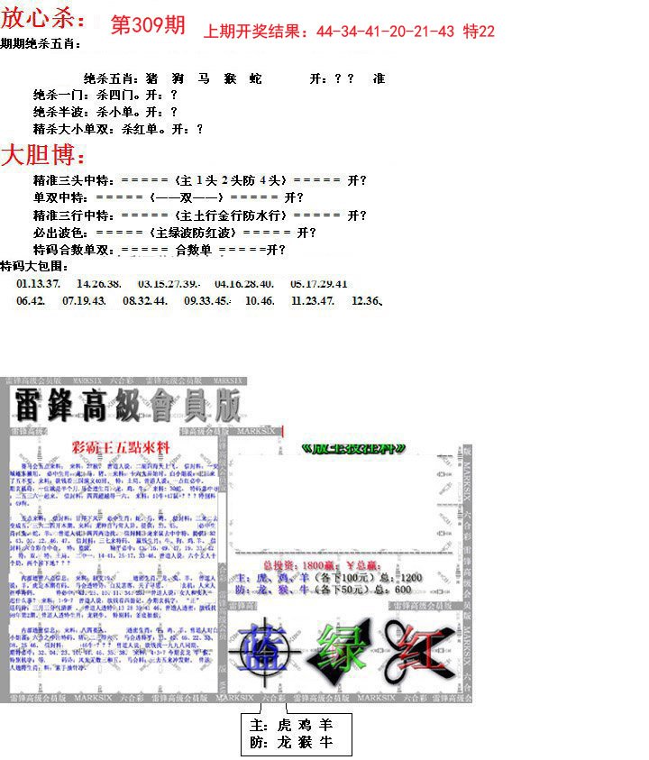 2024309期帮您翻本B