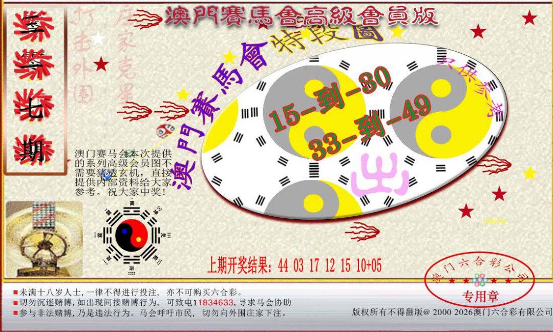 2024317期赛马会高级段数图