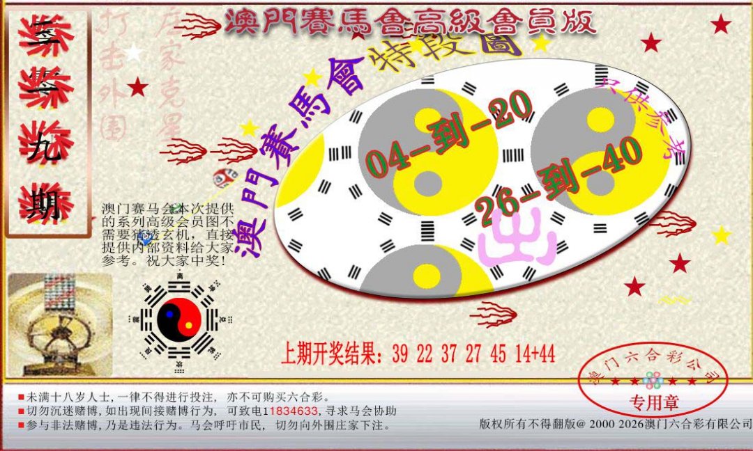 2024319期赛马会高级段数图