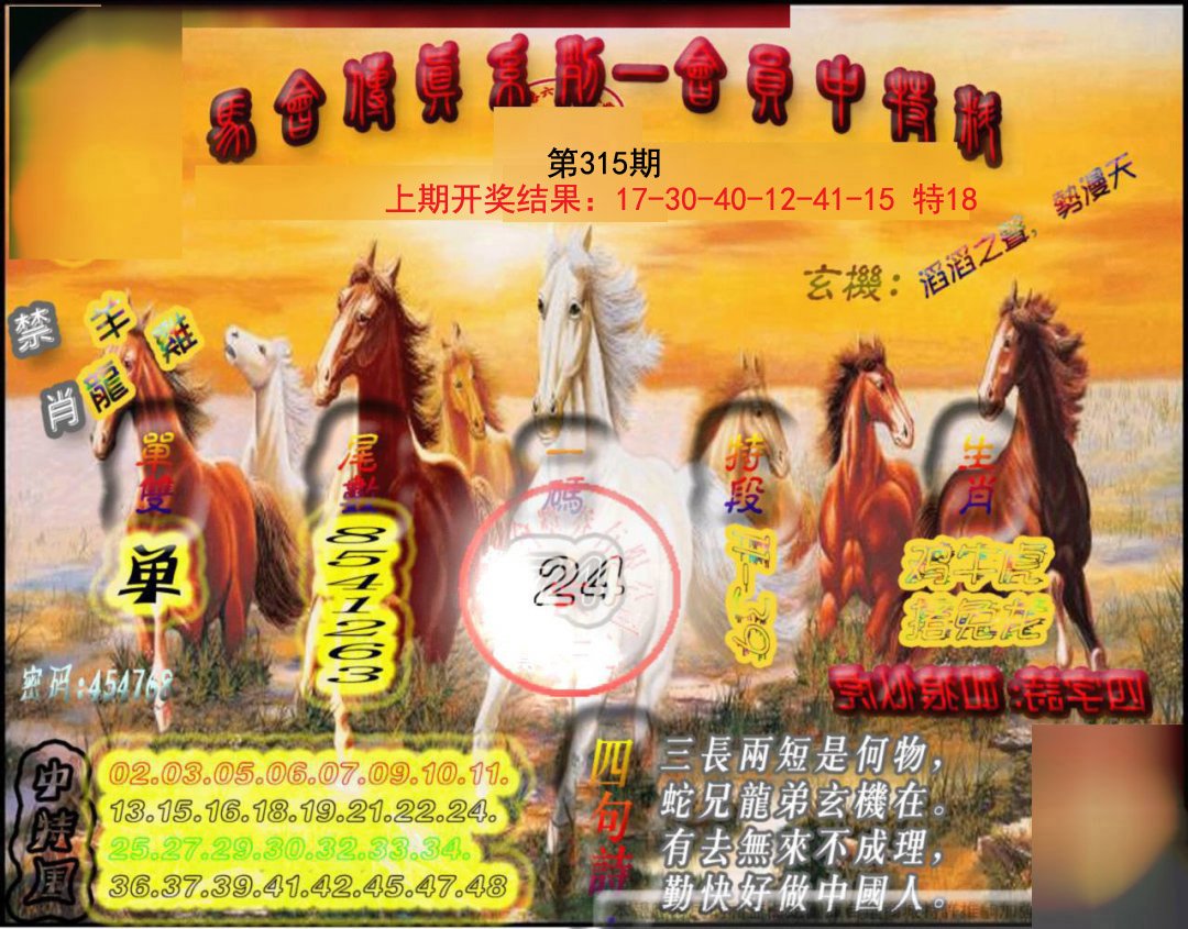 2024315期马会传真-会员报