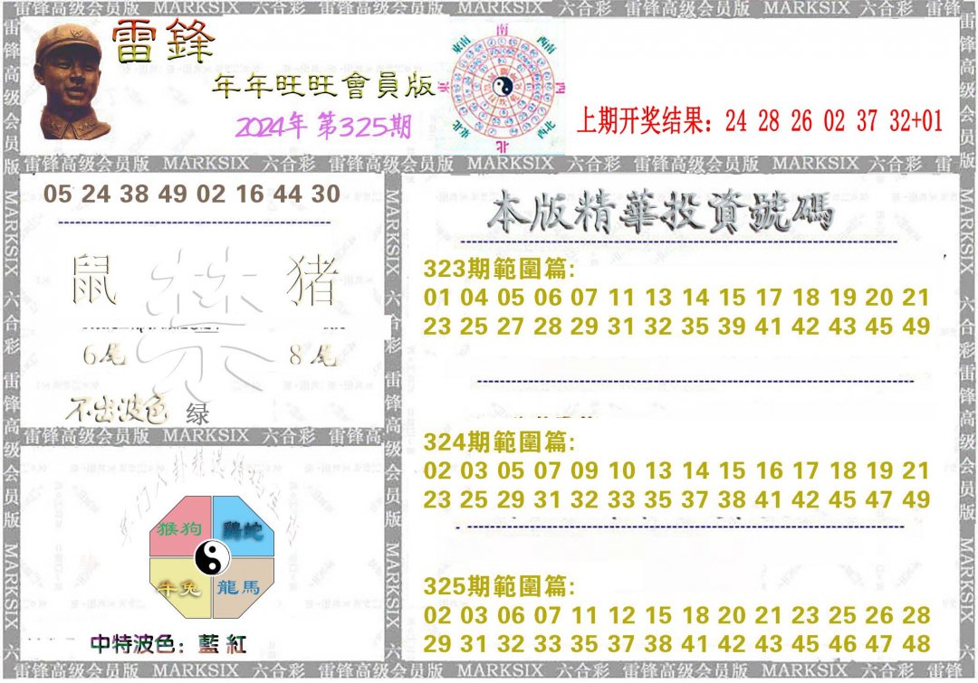 2024325期雷锋鼠年旺旺版