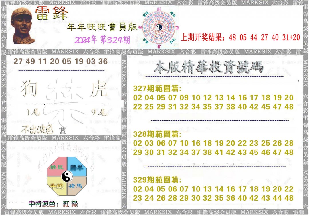 2024329期雷锋鼠年旺旺版