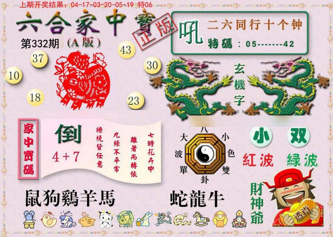 2024332期六合家中宝A