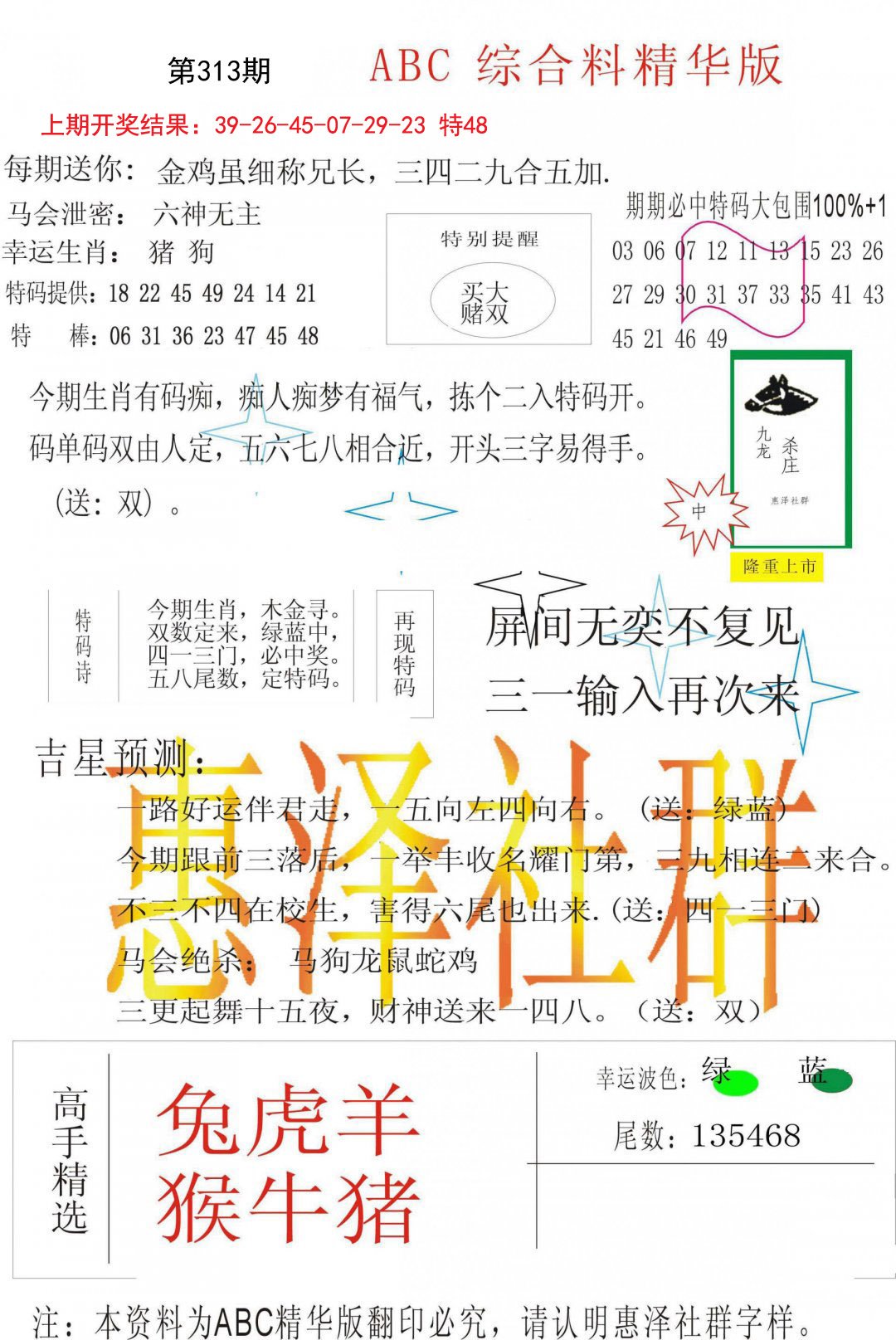 2024313期综合正版资料