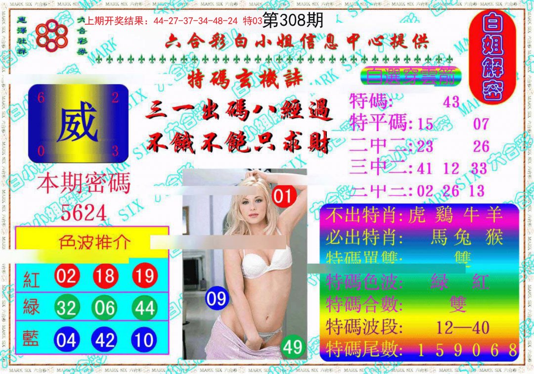 2024308期白姐解密《另版》