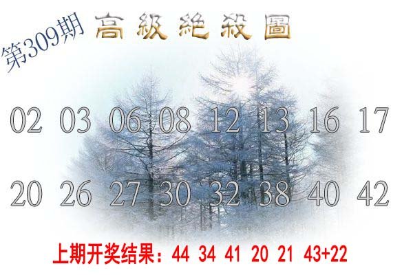 2024309期高级内部绝杀