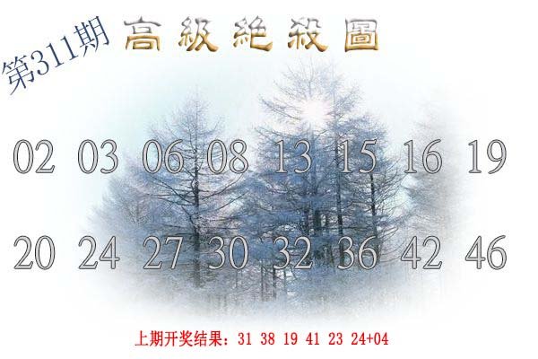 2024311期高级内部绝杀