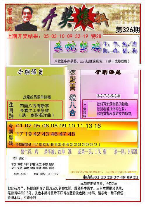 2024326期开奖爆料(新图推荐)