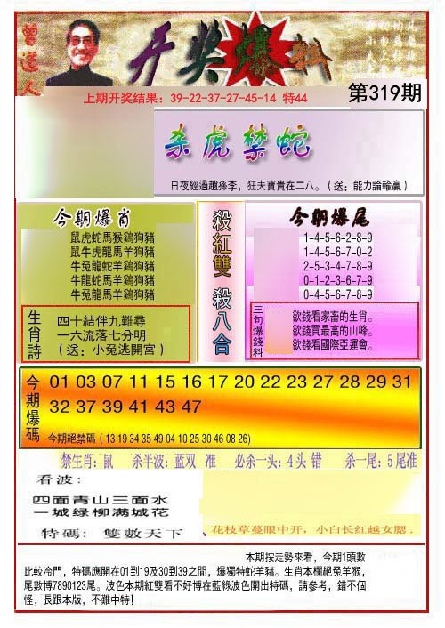 2024319期开奖爆料(新图推荐)