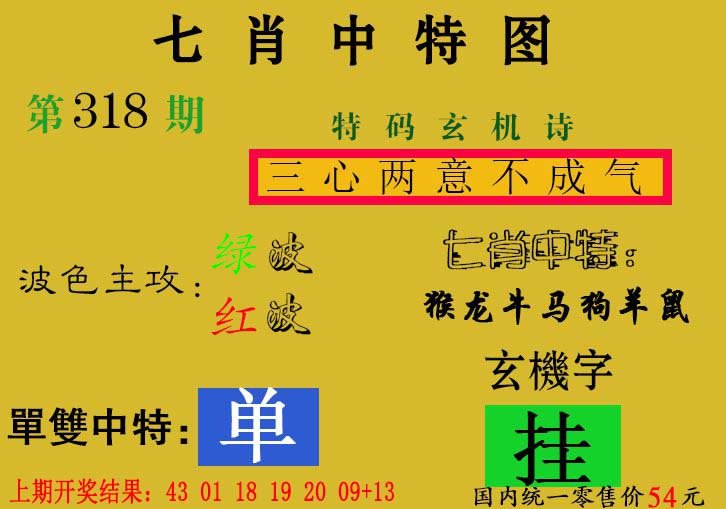 2024318期七肖中特