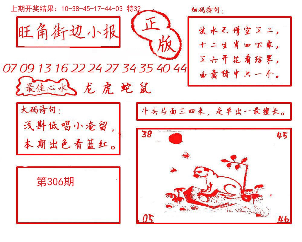 2024306期旺角街边小报