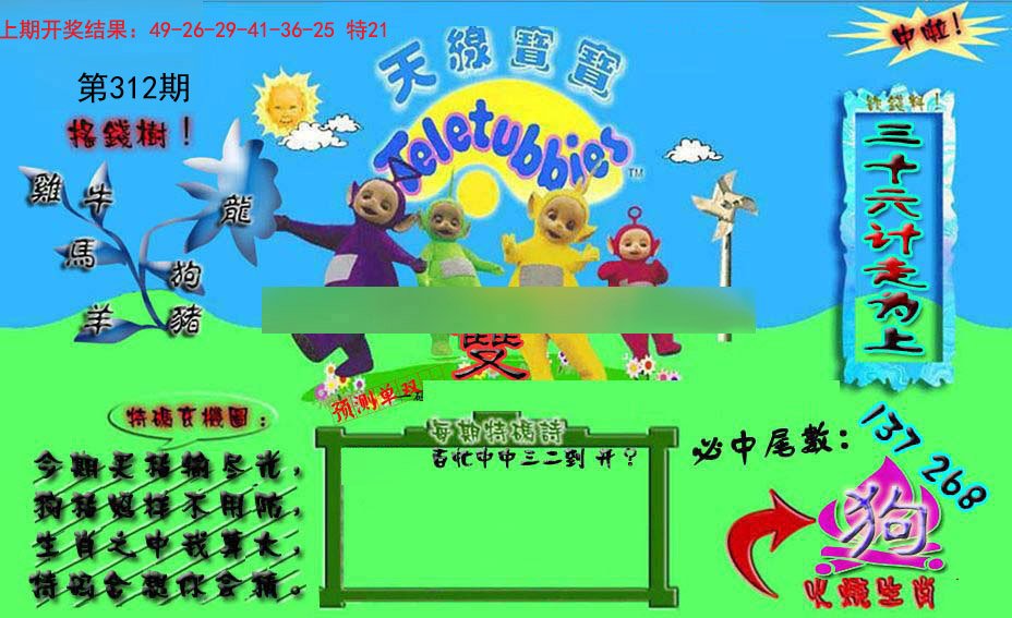 2024312期宝宝特码图