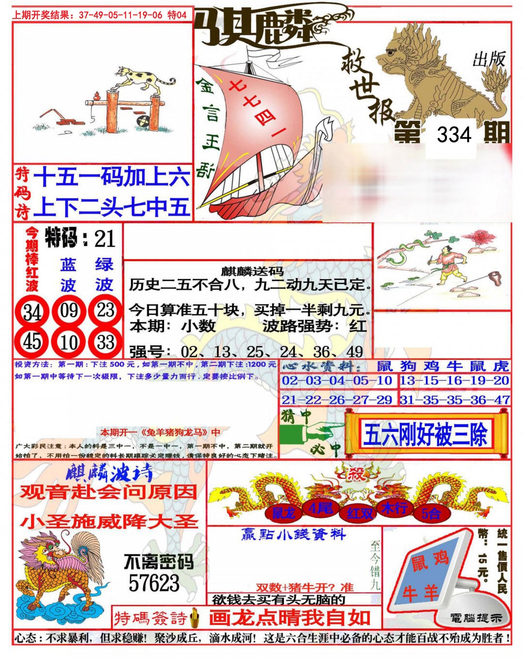2024334期麒麟救世报(准)