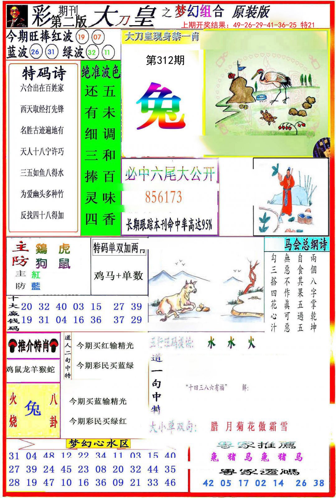 2024312期大刀皇之(梦幻组合)